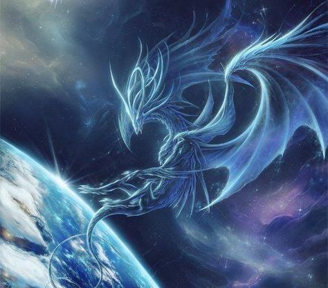 Space Dragon, Dragon Images, Space Fantasy, Computer Backgrounds, 다크 판타지, Dragon Pictures, Dragon Artwork, Blue Dragon, Fantasy Dragon