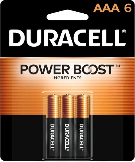 Number of Batteries	6 AAA batteries required. (included)
Brand	DURACELL
Battery Cell Composition	Alkaline
Compatible Phone Models	Any equipment that needs alkaline AA batteries
Recommended Uses For Product	Camera,Remotes,Tv Duracell Battery, Game Remotes, Aaa Batteries, Wireless Mouse, Remote Controls, Cd Player, Aa Batteries, Pack Of Cards, Battery Pack