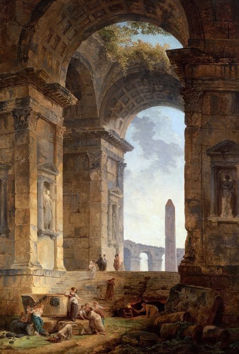 Hubert Robert, Starověký Egypt, Architecture Antique, Google Art Project, Istoria Artei, Desain Editorial, Rennaissance Art, Art Ancien, Architecture Painting