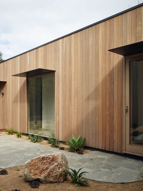 Courtyard Residence by Wolveridge Architects - Project Feature - The Local Project - The Local Project Sorrento Australia, Wolveridge Architects, Courtyard Residence, Beachside House, Solar Shading, Contemporary Beach House, Wood Facade, Timber Windows, Natural Stone Flooring