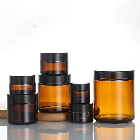 Stock Amber 50g 30g Cream Bottle Glass 1oz 1.5oz 3oz 8oz Empty Cosmetic Glass Jar With Lid - Buy Amber Cream Bottle,Glass Cosmetic Jar,Glass Bottles For Cream Product on Alibaba.com Glass Jar With Lid, Cream Bottle, Painted Bottle, Jar Design, Color Spray, Nail Oil, Glass Jars With Lids, Bottle Box, Lotion Bottle