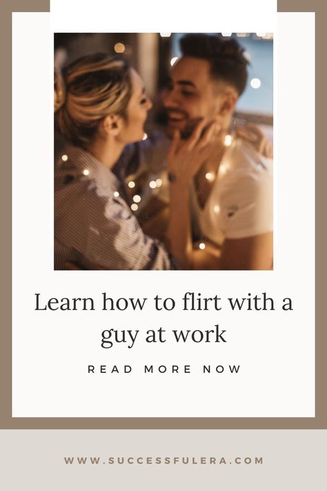 When it comes to how to flirt with a guy at work, it requires a little bit of consciousness to succeed without breaking rules. Contrarily, it isn't as difficult as you might believe. If not done carefully, dating or having an intimate relationship with a friend could affect your job security. Work Crush, How To Flirt, Job Security, Love Relationship, Eye Contact, Work Humor, Your Man, Cool Eyes, Work It