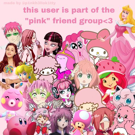 Pink Characters, Colored Characters, My Sweet Piano, Childhood Memories 2000, Sanrio My Melody, Ochako Uraraka, Friend Group, Pink Girly Things, Pink Vibes