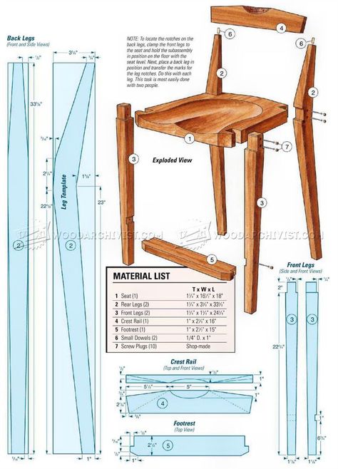 Rocking Chair Plans, Diy Stool, Adirondack Chair Plans, Wood Chair Design, Woodworking Chair, Chair Design Wooden, Plywood Chair, Woodworking Furniture Plans, Kitchen Chair