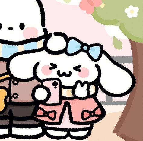 Pfp Sanrio, Boy X Girl, Couple Matching Pfp, Duos Icons, Melody Hello Kitty, Sanrio Cinnamoroll, Iphone Wallpaper App, Hello Kitty Iphone Wallpaper, Couples Icons