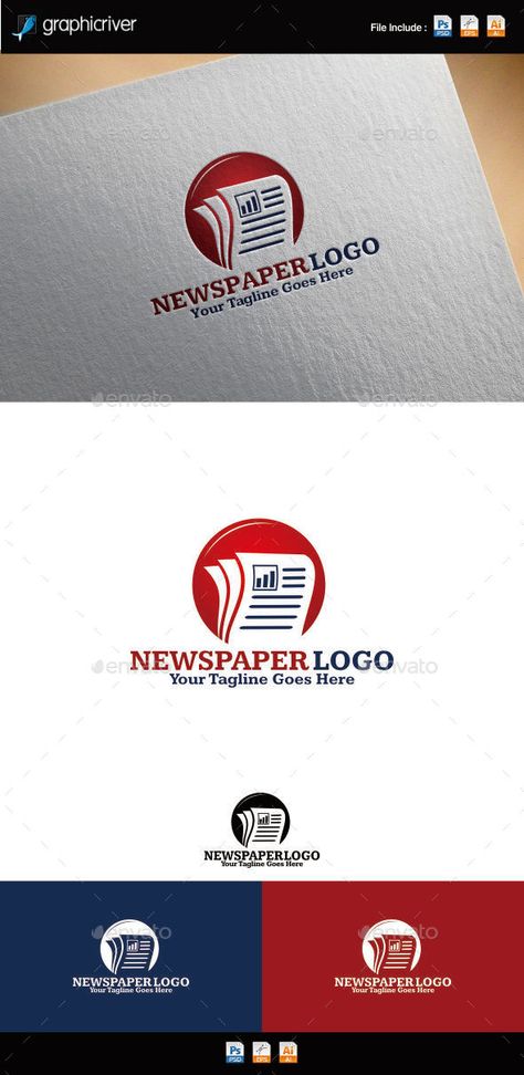 Newspaper - Logo Design Template Vector #logotype Download it here: http://graphicriver.net/item/newspaper-logo/8880625?s_rank=262?ref=nexion Newspaper Logo Design, Newspaper Ideas, Newspaper Club, Pen Logo, House Branding, Newspaper Logo, News Logo, Newspaper Paper, Dj Logo