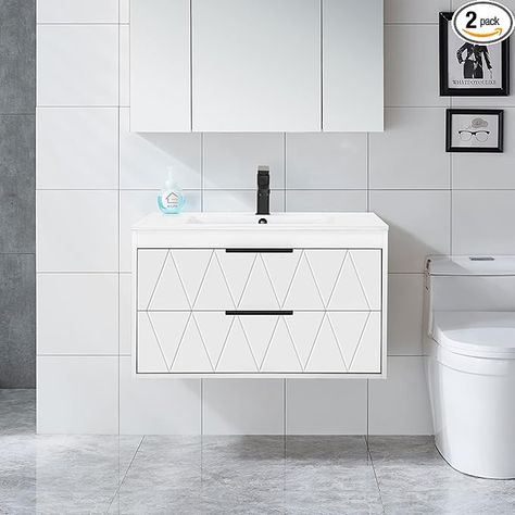 https://www.amazon.com/eclife-Bathroom-Vanities-Floating-Soft-Close/dp/B0CG9FXCM9?pd_rd_w=PTWrD&content-id=amzn1.sym.528bfdfa-ea96-478b-a7d9-043e650836af&pf_rd_p=528bfdfa-ea96-478b-a7d9-043e650836af&pf_rd_r=GCXZFY4QTG7FE2NW6JJJ&pd_rd_wg=siMxS&pd_rd_r=361eab4a-b5fe-481d-91bf-9df1fc16ccc5&pd_rd_i=B0CG9FXCM9&th=1&linkCode=ll1&tag=mamamiamodaan-20&linkId=fef622c7c4c43776ced8a2c5b6b74d61&language=en_US&ref_=as_li_ss_tl White Bathroom Vanities, Cabinet With Sink, Floating Cabinet, Bathroom Organizers, Matte Black Faucet, Device Storage, 30 Bathroom Vanity, Floating Cabinets, Black Faucet