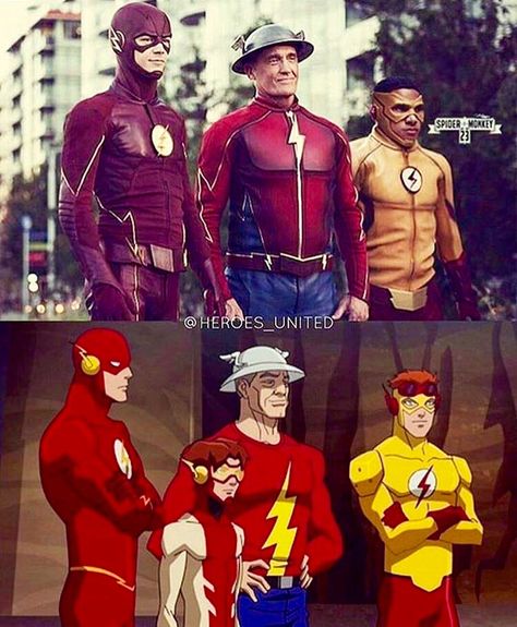 A cool moment in a comic book themed television series where it lives up to its comic predecessor Flash Superhero, Cw Flash, Flash Characters, Super Hero Day, Heroes United, Flash Comics, Super Hero Shirts, Compression Shirts, Univers Dc