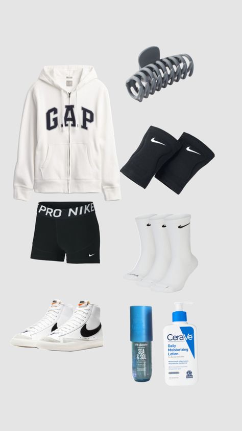 Volleyball Fit Aesthetic, Outfits For Volleyball Practice, Practice Outfits Volleyball, Volleyball Outfits Practice Clothes, What To Wear To Volleyball Practice, Volleyball Aesthetic Outfits, Volleyball Shorts Outfit, Volleyball Outfits Practice, Volleyball Practice Outfits