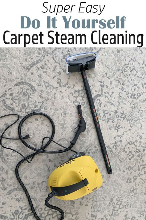 Cleaning carpets DIY style is super easy with this carpet steamer! Steam Cleaner Solution, Carpet Steam Cleaner, Carpet Steamer, Steam Clean Carpet, Diy Carpet Cleaner, Neutral Area Rugs, Steam Cleaner, Steam Mop, Diy Carpet