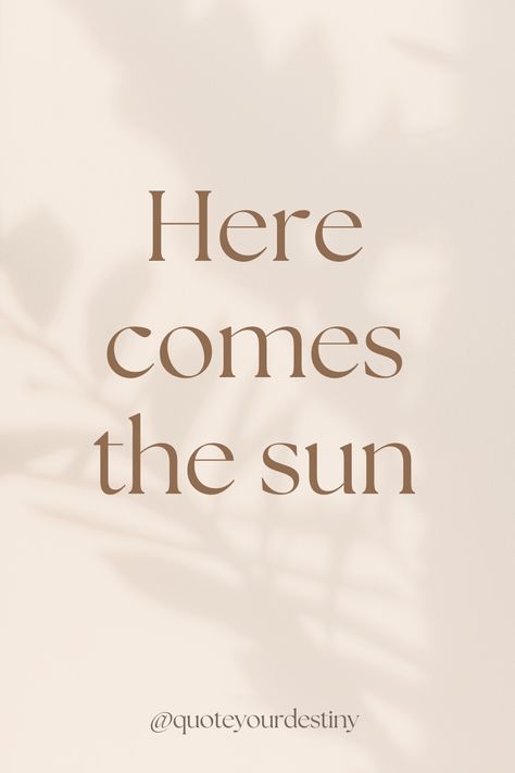 Radiate Positivity, Spread Kindness, Here Comes The Sun, Chase Your Dreams, Rise And Shine, A Fresh Start, On The Horizon, Staying Positive, Fresh Start