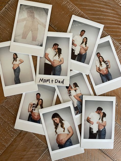 Pregnancy Polaroid, Engagement Tattoo, Proposal Announcement, Honeymoon Nails, Maternity Fits, Newborn Stuff, Tiktok Wallpaper, Pregnancy Announcement Pictures, Announcement Pictures