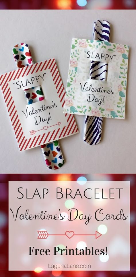 Be the talk of your class with these fun and free "Slappy Valentine's Day" printable cards! Order a pack of slap bracelets from Amazon, and you have a budget-friendly kid Valentine that everyone will love. Bracelet Cards, Valentines Class Party, Valentines Diy Kids, Trending Christmas Gifts, Class Gifts, Happy Hearts Day, Class Valentines, Valentine Gifts For Kids, Valentine's Ideas