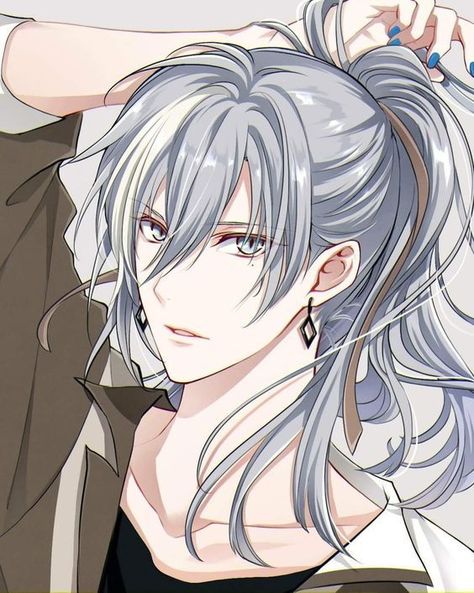 Anime Guy, Gray Hair, Books, Hair, Anime, On Instagram, Grey Hair