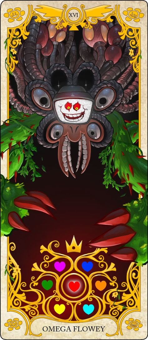 Undertale Tarot Cards: Omega Flowey Omega Flowey, Undertale Flowey, Bendy Y Boris, Undertale Funny, Toby Fox, Undertale Art, Undertale Fanart, Undertale Comic, Undertale Au