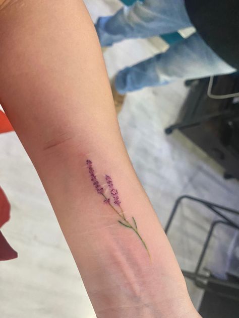 #coverup #scars #lavender #tattoo 03/21 Tattoos Scars Coverup, Tattoo Ideas Scar Cover, Scar Tattoos Coverups, Tattoo Scars Covering, Tattoos That Cover Scars, Tattoos Around Scars, Tattoo Cover Scars, Scar Tattoo Cover Up, Scar Covering Tattoos