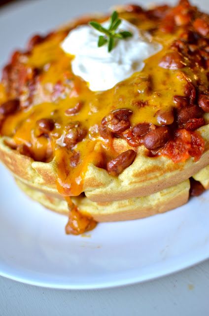 Cornbread Waffles, Leftover Chili, Waffle Iron Recipes, Chili And Cornbread, Waffle Maker Recipes, Savory Waffles, Family Board, Chicken And Waffles, Waffle Iron