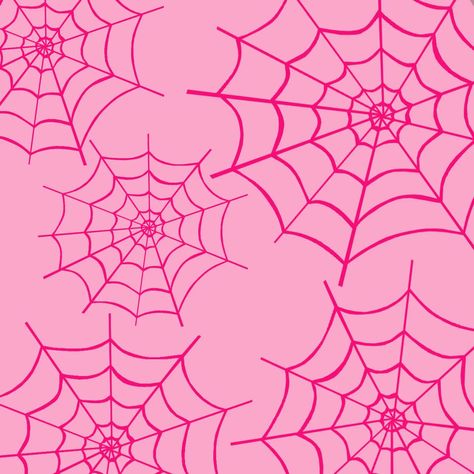 Pink Halloween Header, Pink Spider Aesthetic, Cobwebs Halloween, Pink Spiderweb, Ss Logo, Pink Spider, Halloween Pink, Girly Wallpapers, Pink Things