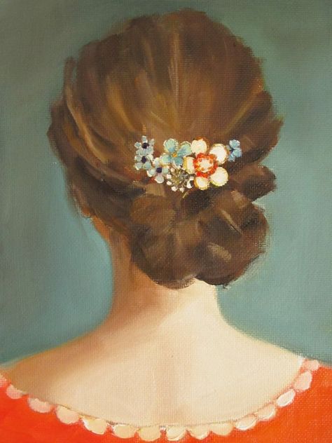 Sweetie by Janet Hill on Artfully Walls Janet Hill, Oil Painting Woman, Small Art Prints, Tableau Art, Illustration Wall Art, Wow Art, Motivational Art, Fashion Art Illustration, Small Art