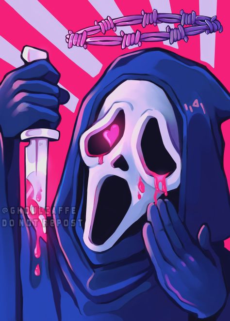 Western Gunslinger, Gunslinger Art, Danny Johnson, Chucky Horror Movie, Scream Mask, Ghostface Scream, Scary Movie Characters, Mask Drawing, Arte Grunge