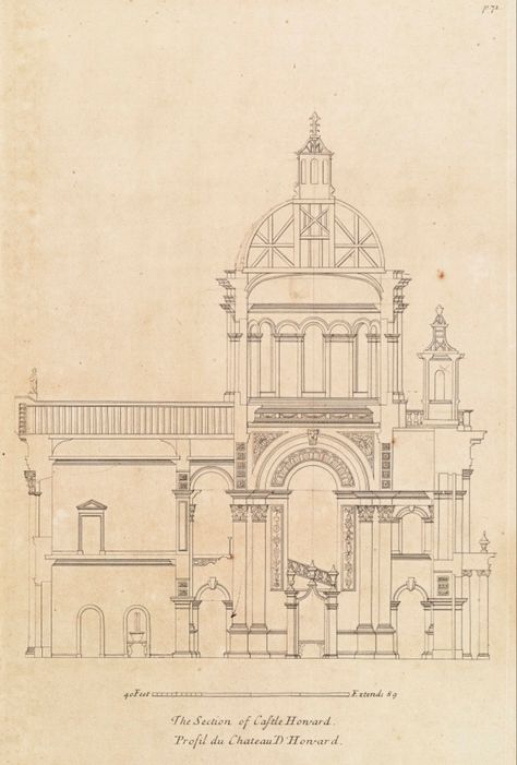 Howard Castle, Castle Howard, Cross Section, Carlisle, North Yorkshire, Country House, Yorkshire, Taj Mahal, Castle