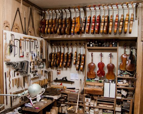 Explore Up''s photos on Flickr. Up' has uploaded 184 photos to Flickr. Music Store Design, Violin Repair, Luthier Workshop, Fix Yourself, Kubo And The Two Strings, Violin Makers, Violin Design, Music Shop, Guitar Shop