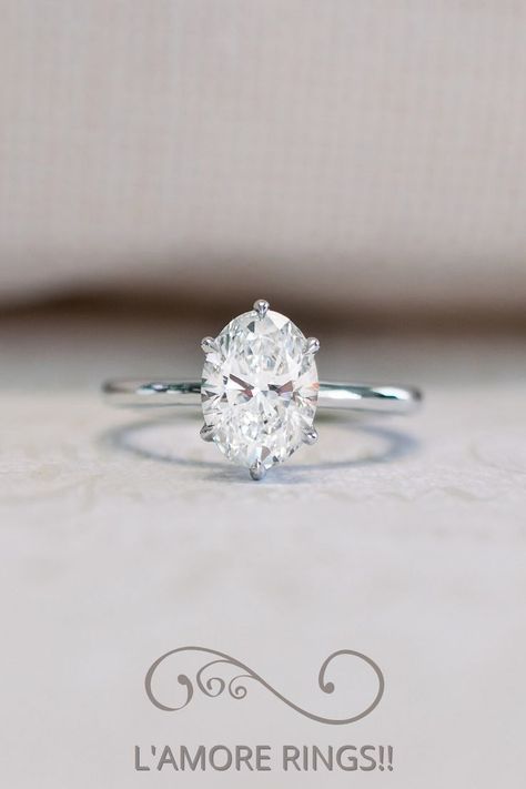 Oval Engagement Ring White Gold, Gold Oval Engagement Ring, Pretty Engagement Rings, Dream Wedding Ring, Prong Engagement Rings, Elongated Oval, Oval Engagement Ring, Future Engagement Rings, Oval Diamond Ring