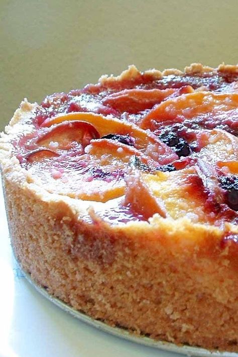 Peach Blueberry Cake Recipe, Blueberry Cake Recipe, Cake Elegant, Blueberry Cake Recipes, Peach Blueberry, Torte Cupcake, Peach Desserts, Peach Cake, Dessert Dips