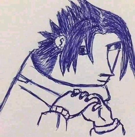 Uchiha Sasuke Fan Art 😂 Naruto ! Sasuke Drawing, Anime Sasuke, Uchiha Sasuke, Portrait Sketches, Naruto And Sasuke, Anime Sketch, Sasuke Uchiha, Super Funny, Dragon Ball Super