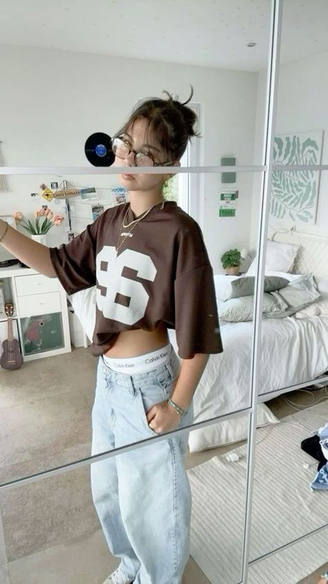 Pakaian Hipster, Outfits Baggy, Nashville Outfits, Tomboy Outfits, Cute Everyday Outfits, Aesthetic Outfits, Cute Casual Outfits, Fitness Inspo, Jersey T Shirt