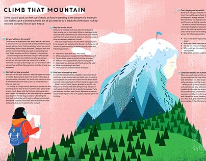 Breathe Magazine, Editorial Illustration Magazine, Climb The Mountain, Magazine Layout Inspiration, Magazine Design Inspiration, 동화 삽화, Book And Magazine Design, Kids Mood, Newspaper Design