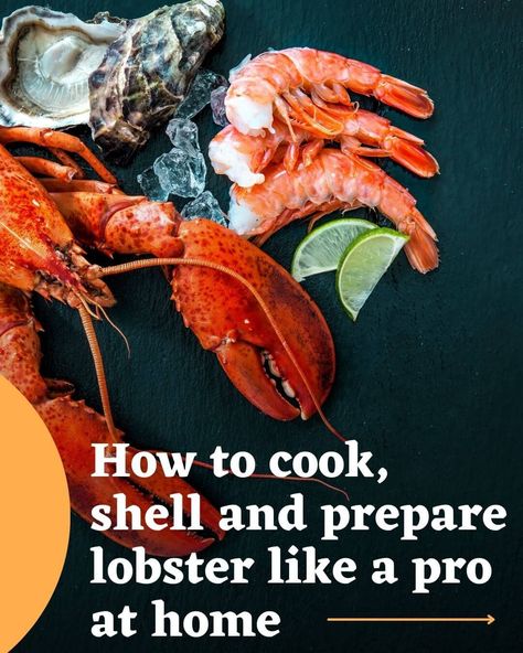 Here are the techniques to cook lobster to perfection, how to shell it, the technique to cut a lobster for thermidor and how to prepare it. Cook Lobster Tail, How To Prepare Lobster, Cook Lobster, Steamed Lobster, Live Lobster, Lobster Recipes Tail, Fruity Wine, Lobster Salad, Lobster Tail