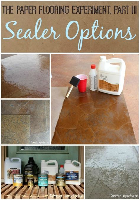 What's the best sealer for a paper bag floor? | "BEST Blogs to ... Paper Bag Floor, Brown Paper Bag Floor, Diy Floors, Paper Flooring, Paper Bag Flooring, Bag Vase, Diy Paper Bag, Vase Diy, Cheap Flooring