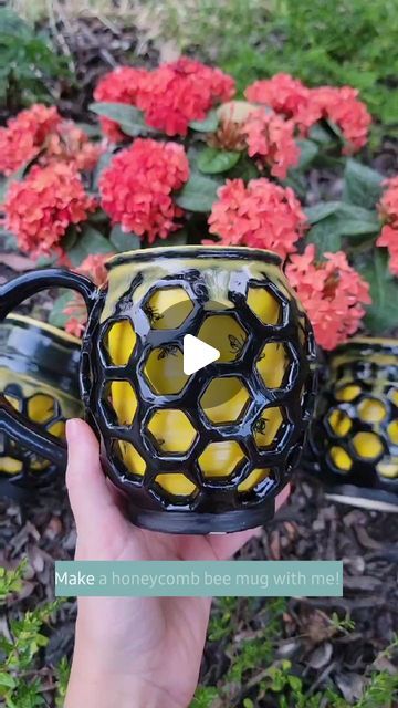 Cassie on Instagram: "My double-walled process from start to finish! Last chance this year to grab one of these bee mugs is Friday August 23rd at 5PM EST!

#pottery 
#doublewalledpottery" Bee Mugs, Mug Pottery, Diy Pottery, Pottery Mugs, The Fairy, Pottery Ideas, Last Chance, Ceramic Mug, Bee