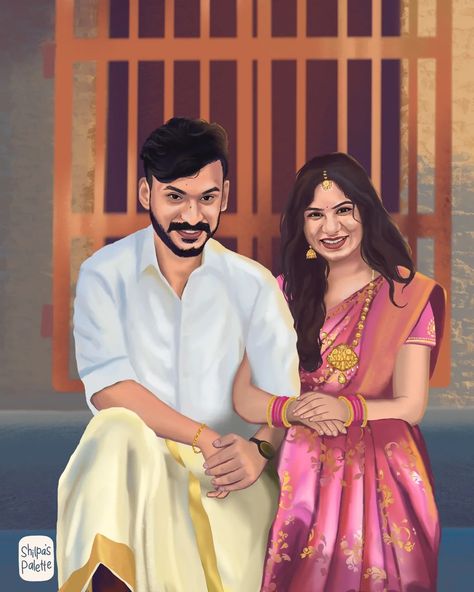 New Trending Songs, Wedding Couple Cartoon, Wedding Card Design Indian, Wedding Caricature, Kerala Wedding, Joker Pics, Digital Invitations Wedding, Nature Art Drawings, Wedding Album Design