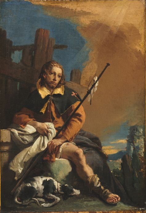 Giovanni Battista Tiepolo, Saint Roch, Google Art Project, San Rocco, Harvard Art Museum, Italian Paintings, Ancient Sculpture, European Paintings, San Sebastian