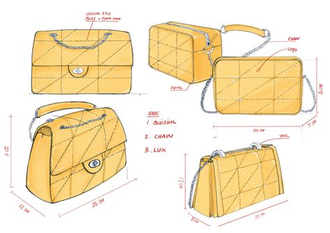 Handbag Sketch - Quilting Collection | Behance Handbag Sketch, Fashion Procreate, Accessories Design Sketch, Bag Illustration, Leather Bag Pattern, Drawing Bag, Potli Bags, Illustration Fashion, Leather Bags Handmade