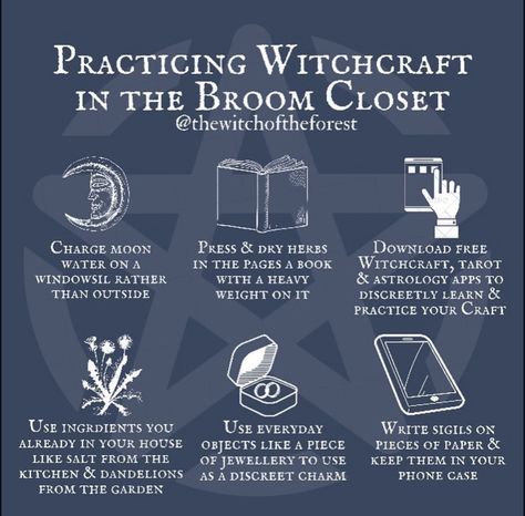 Broom Closet Ideas, Broom Closet Witch, Christian Witchcraft, Closet Witch, Dark Academia Lifestyle, Witchcraft Tips, Closet Basics, Broom Closet, Black Magick