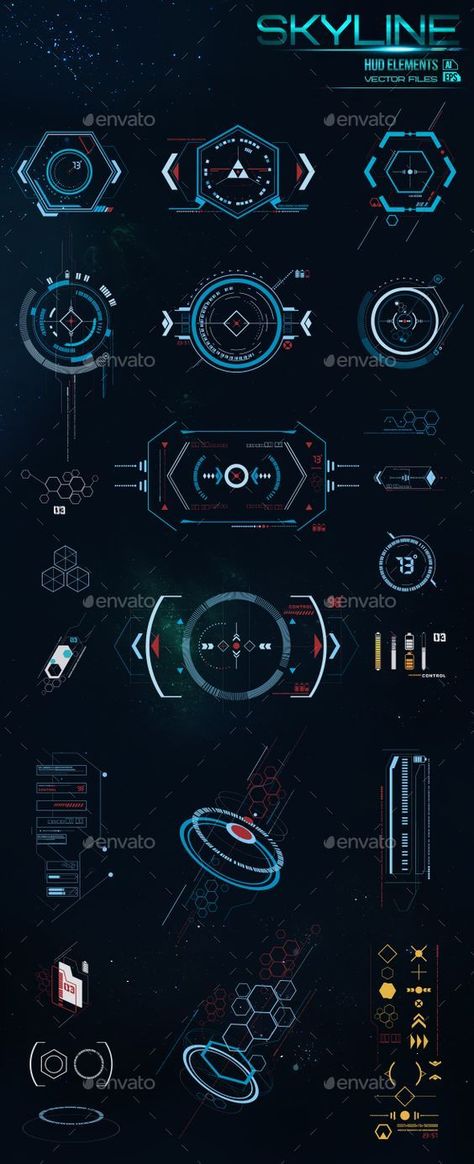 Scifi Symbols, Decorative Symbols, การออกแบบ Ui Ux, Scifi Design, Hud Design, Application Ui Design, Hud Elements, Sci-fi Ui, Logo Typo