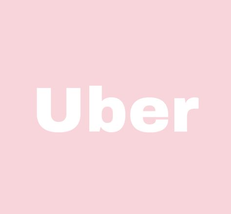 Pink Uber Icon, Uber App Icon, Pink Homescreen, Pastel Pink Icons:), Uber App, Iphone Pink, Icons Pink, Pink Icons, Pink Phone