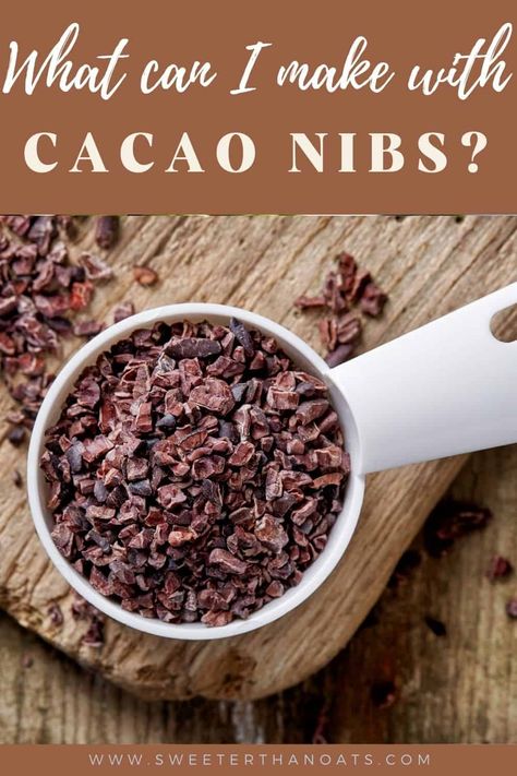 How to use cacao nibs in cooking Easy Truffle Recipe, Cacao Powder Recipe, Cacao Nibs Recipes, Truffle Recipe Easy, Vegan Truffles, Easy Truffles, Cacao Recipes, Easy Sugar Cookies, Cocoa Nibs