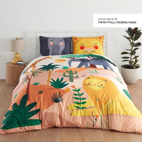 Bedding Sets – Rookie Humans Safari Design, Kid Bedroom, Bedroom Organization, Kids Bedding Sets, Room Redo, Boys Bedroom, Kids Sleep, Cotton Duvet, King Duvet Cover