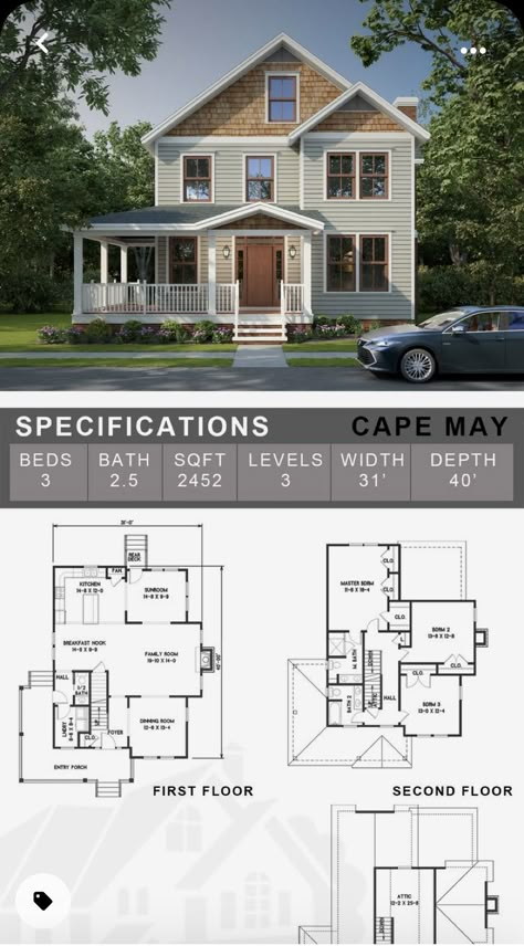 Seaside House Plans, House Floor Plans Victorian, Sims 4 Wrap Around Porch, Victorian Home Layout Floor Plans, Sims Homes Floor Plans, House Plan With Front Porch, Sims 2 Floor Plans, America House Design, Sims 4 House Ideas Floor Plans