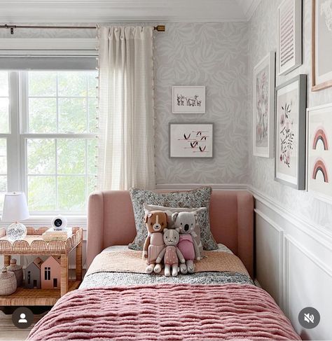 Spring Bedding, Capiz Chandelier, Tiny Table, Shared Girls Room, Starting Fresh, Toddler Bedroom Girl, Big Girl Bedrooms, Kids Bedroom Inspiration, Shared Room