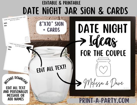 #LoveStory #RomanticEncounters #HeartfeltConnections #DateNightIdeas #SoulmateSearch #FlirtyFridays #CandlelitDinners #StarryEyedMoments #LoveQuotes #DreamyDates #WhisperedPromises #AmourAdventures Date Night In A Jar, Date Night Cards, Night Jar, Date Night Jar, Wedding Party Planning, Dating Humor Quotes, Heart Printable, Date Night Ideas, Date Night In