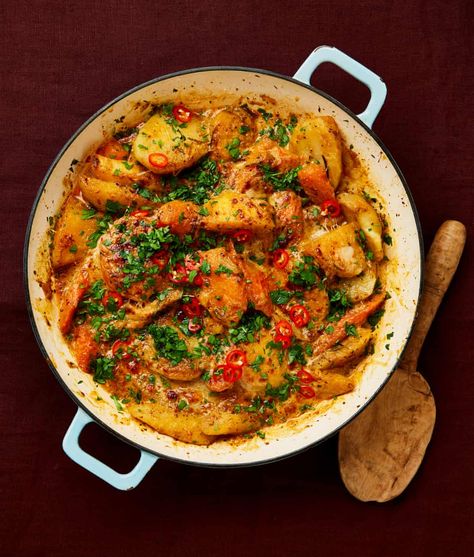 Yotam Ottolenghi’s last-minute recipes for the Christmas break | Food | The Guardian Roasted Pears Recipes, Yotam Ottolenghi Recipes, Croquettes Recipe, Ottolenghi Recipes, Pear Dessert, Roasted Pear, Nigella Seeds, Pear Recipes, Stale Bread