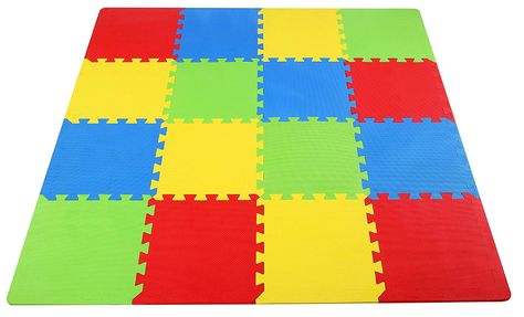 BalanceFrom Kid's Puzzle Exercise Play Mat with EVA Foam Interlocking Tiles Foam Floor Tiles, Baby Crawling Mat, Foam Tiles, Interlocking Tile, Puzzle Mat, Foam Flooring, Baby Mat, Crawling Baby, Foam Mats