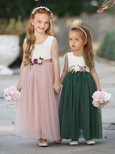 Wedding Party Flowers, Cheap Flower Girl Dresses, Girls Dresses Online, Wedding Flower Girl Dresses, Princess Ball Gowns, Cute Prom Dresses, Wedding Flower Girl, Dresses Party, Prom Dresses Lace