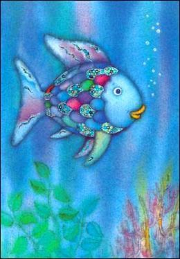 "Rainbow Fish" illustrated by Marcus Pfister - I like his vibrant coloring The Rainbow Fish, Vast Ocean, Elephant Parade, Rainbow Fish, Embossed Wallpaper, Vinyl Floor Mat, Persian Style Rug, Deep Blue Sea, Geometric Wallpaper