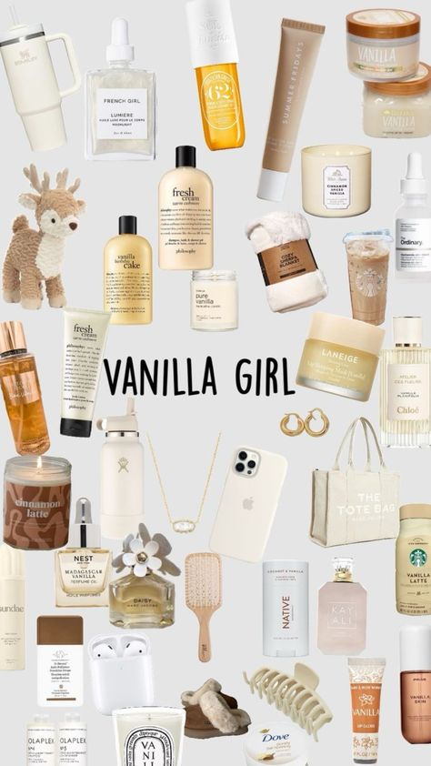 Vanilla Astethic, Vanilla Girl Skincare, Vanilla Skincare, Body Scents, Good Skincare, Vanilla Birthday Cake, Vanilla Spice, Jack Dawson, Makeup Bag Essentials